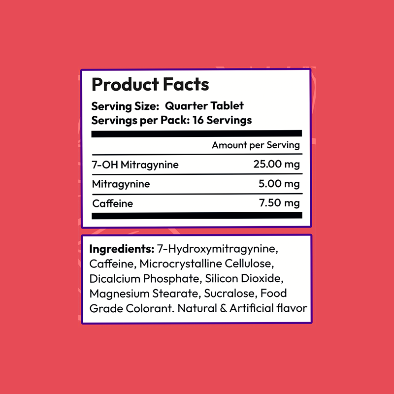 4ct 100mg Dozo PERKS 7-HYDROXYMITRAGYNINE | 400mg per PACK
