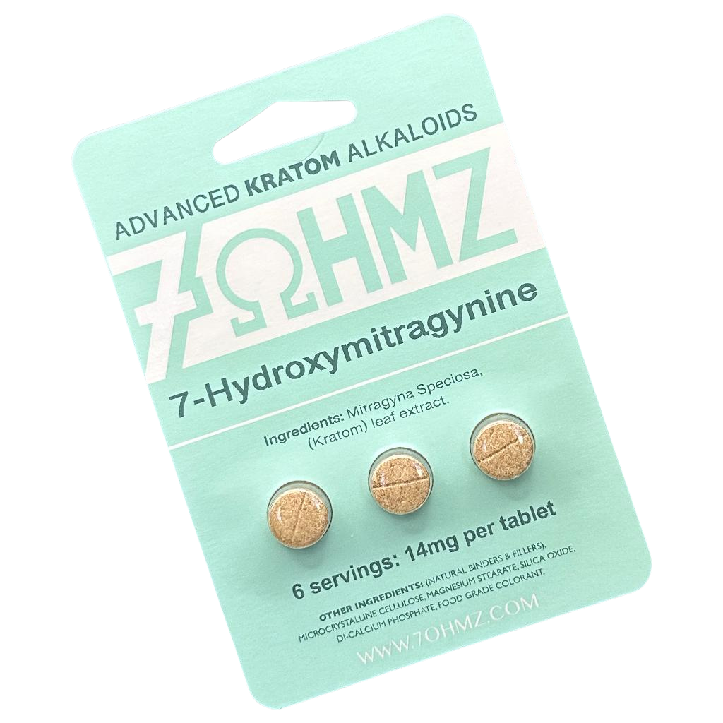 7OHMZ Kratom Extract Tablets 3ct (14mg Per Tablet)
