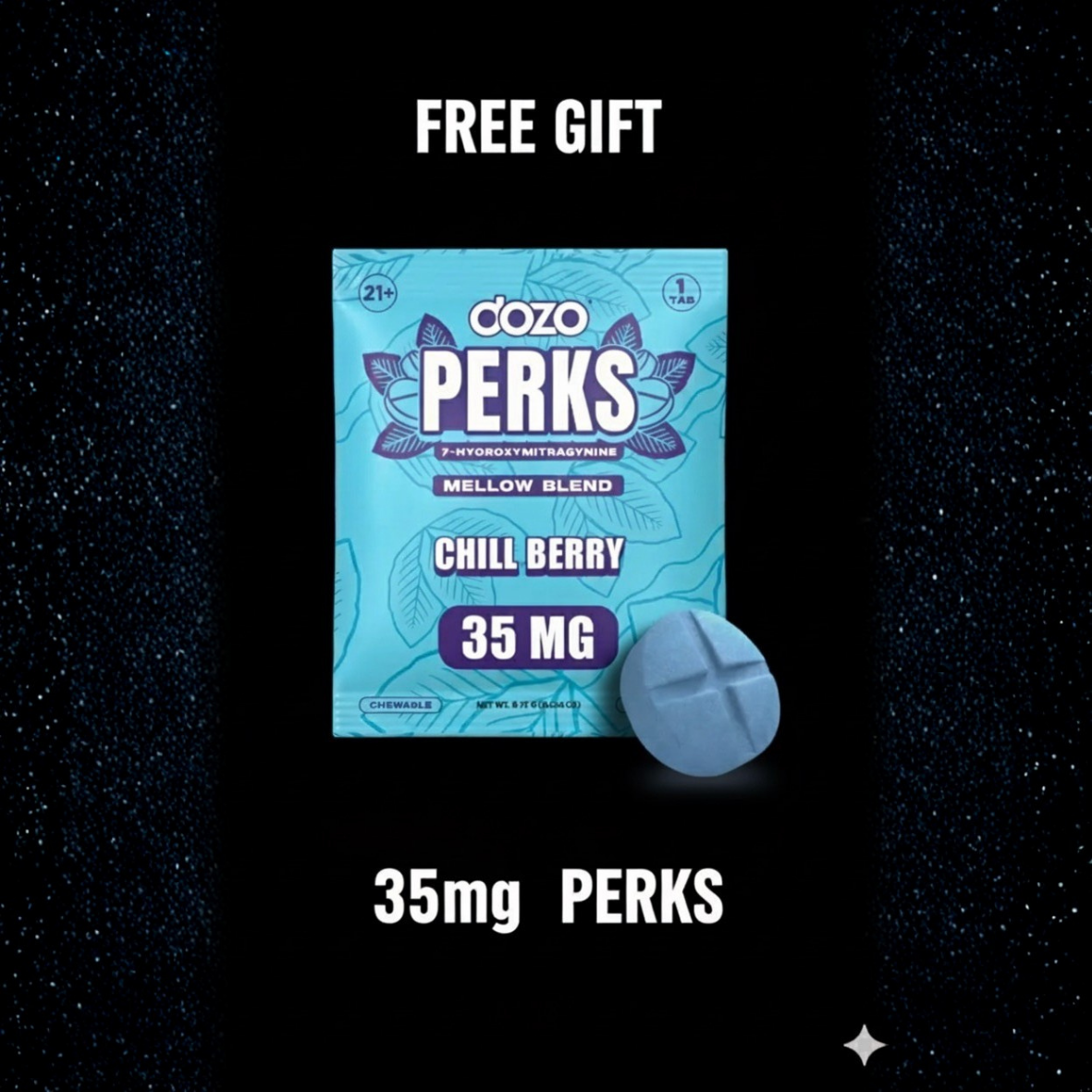 Dozo Perks 35mg 7-OH | FREE GIFT
