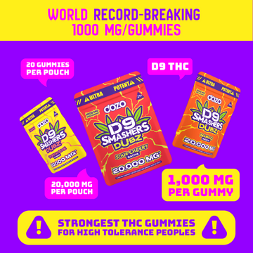 20k D9 Smasher - 1000mg/gummy