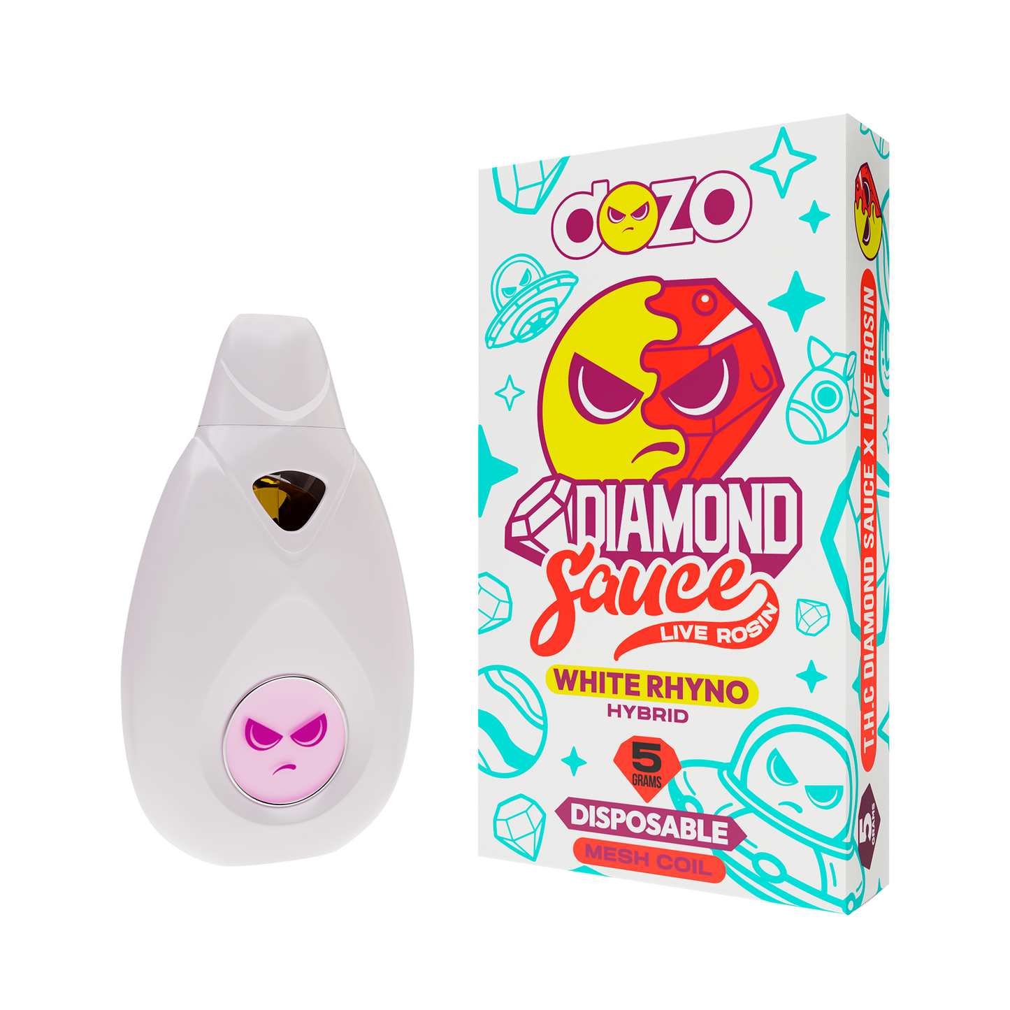 Diamond Sauce Disposable 5g | White Rhyno