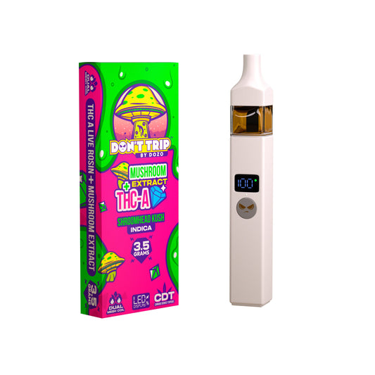 3.5g Dozo Don't Trip Mushroom Vape: Shroomhead Kush (Indica)