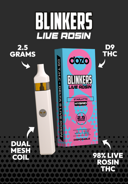 2.5g Dozo Blinkers Live Rosin Disposable