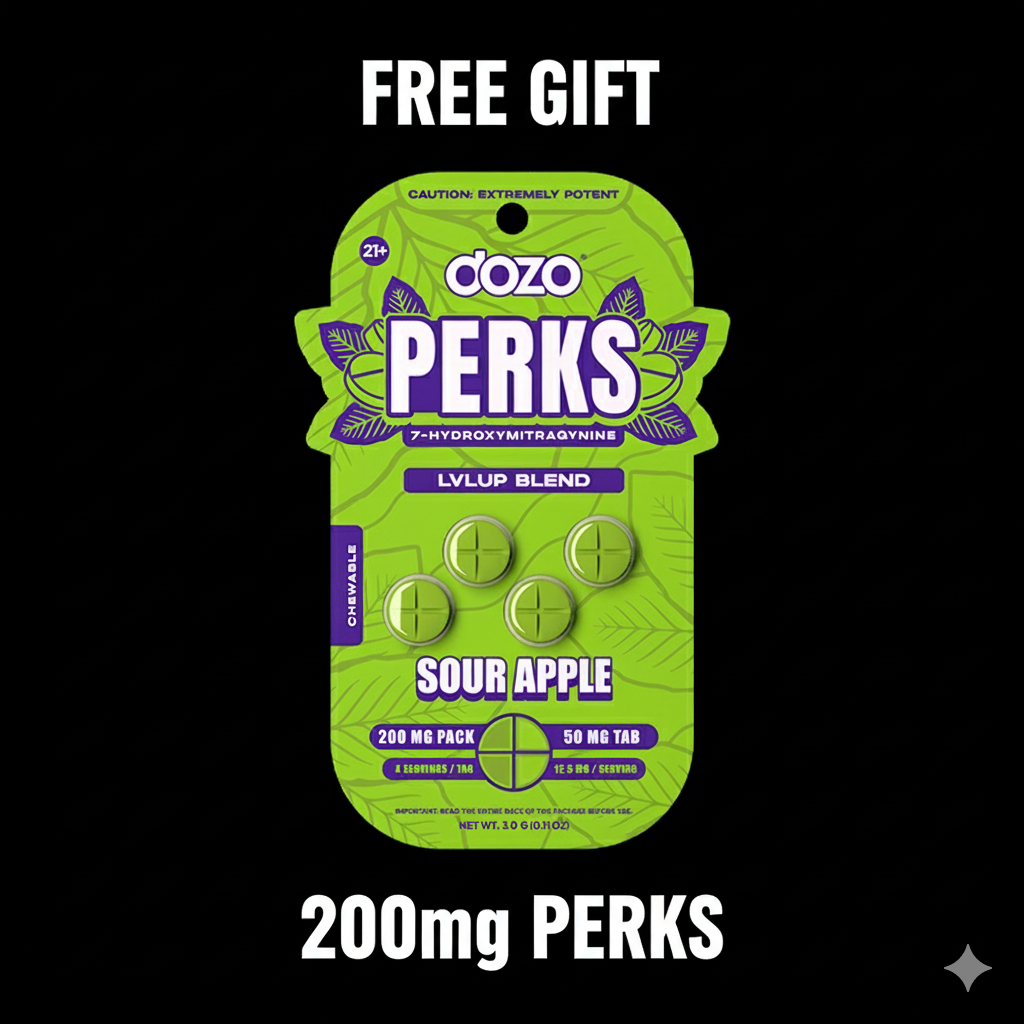 Dozo Perks 200mg 7-OH | FREE GIFT