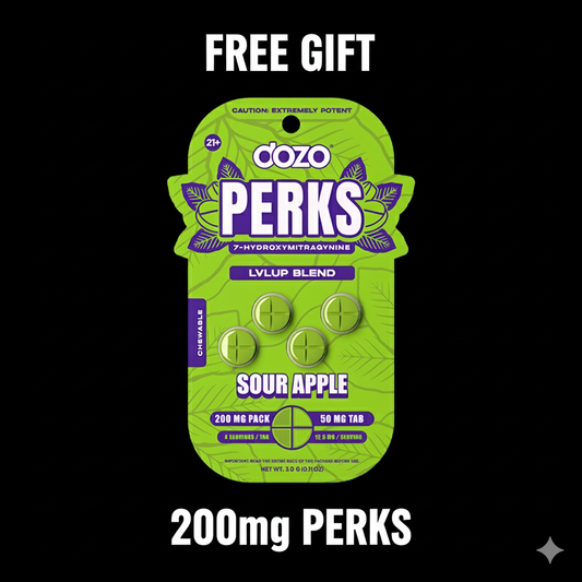 Dozo Perks 200mg 7-OH | FREE GIFT