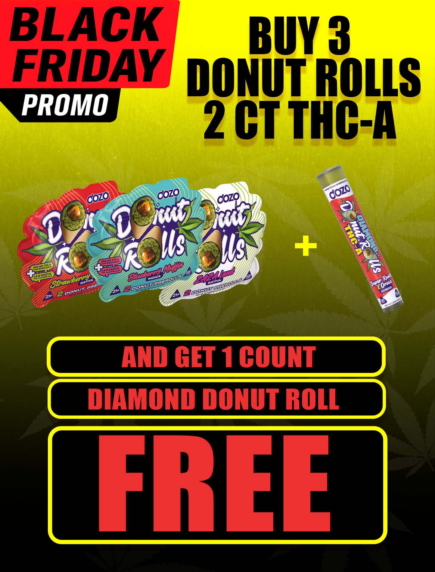 Dozo Donut Prerolls 4.20 grams