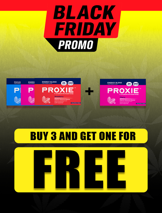 PROXIE 7-HYDROXYMITRAGYNINE| 24 Servings | 240 mg per Pack | Energy & Focus Blends