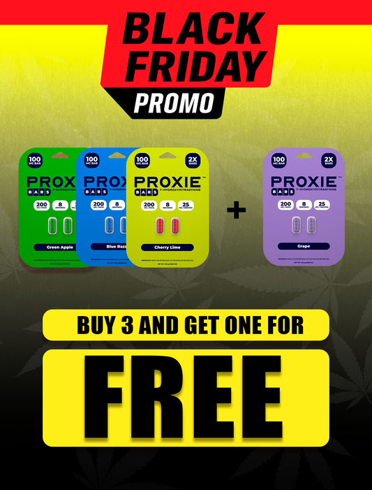 2ct 100mg Proxie Bars 7-HYDROXYMITRAGYNINE | 200mg per PACK