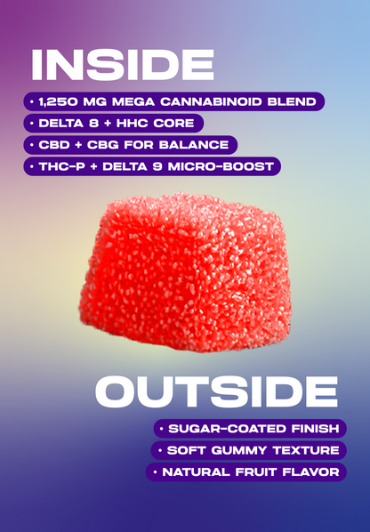 Dozo Mega Smashers – 1,250mg Ultra-Potent Gummies