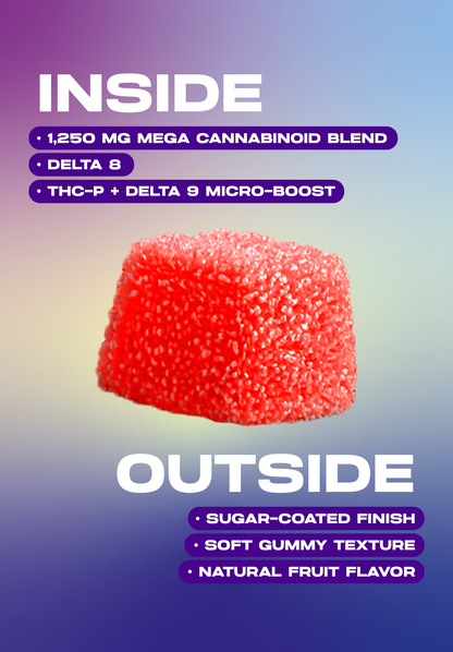 Dozo Mega Smashers – 1,250mg Ultra-Potent Gummies