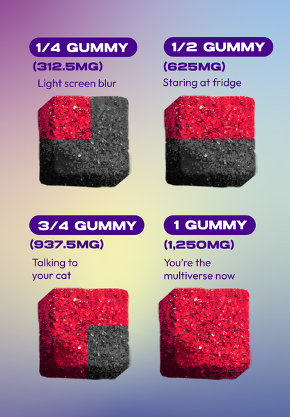 Dozo Mega Smashers – 1,250mg Ultra-Potent Gummies