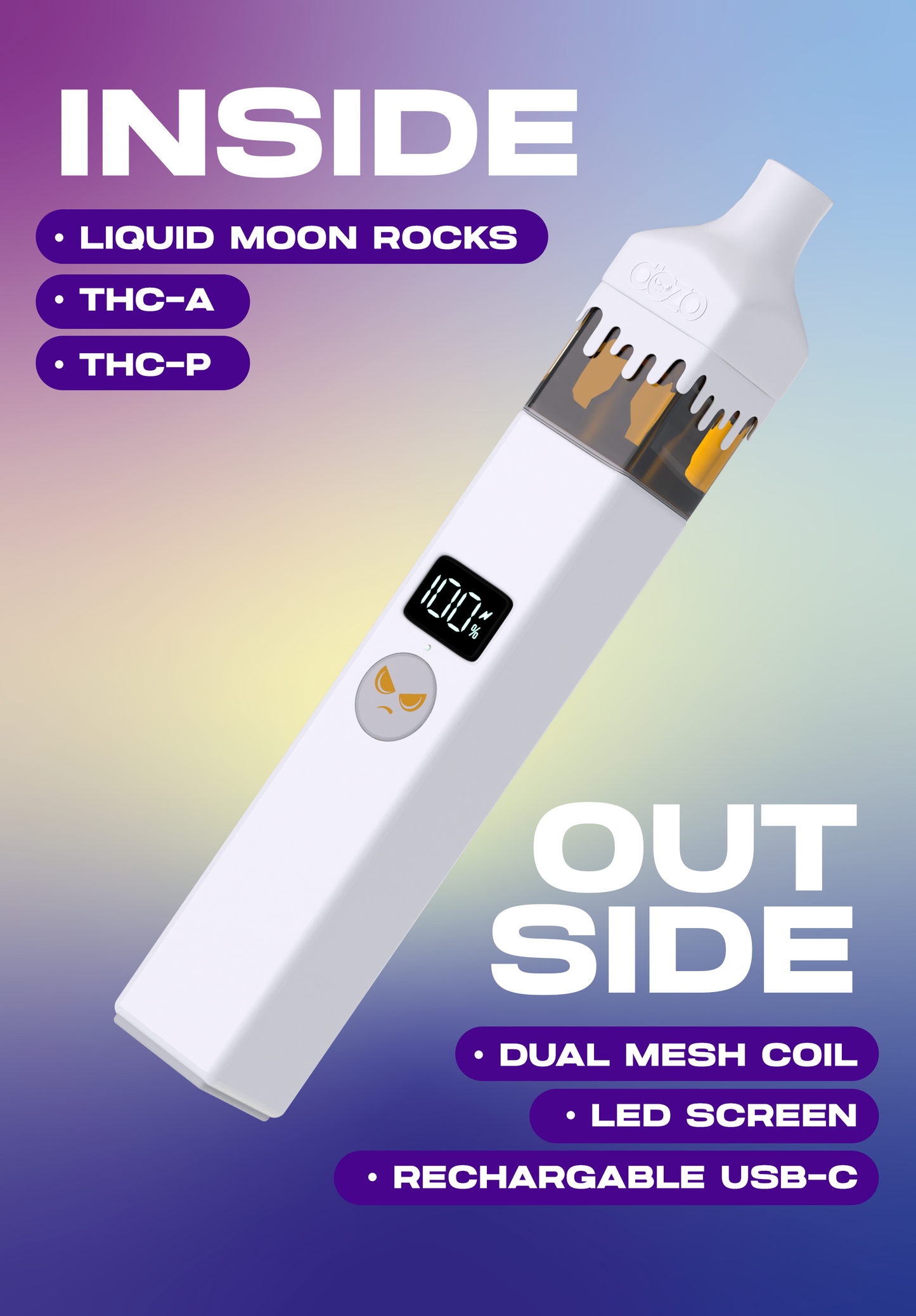 3.5 Dozo Liquid Moonrocks THC-A Disposable