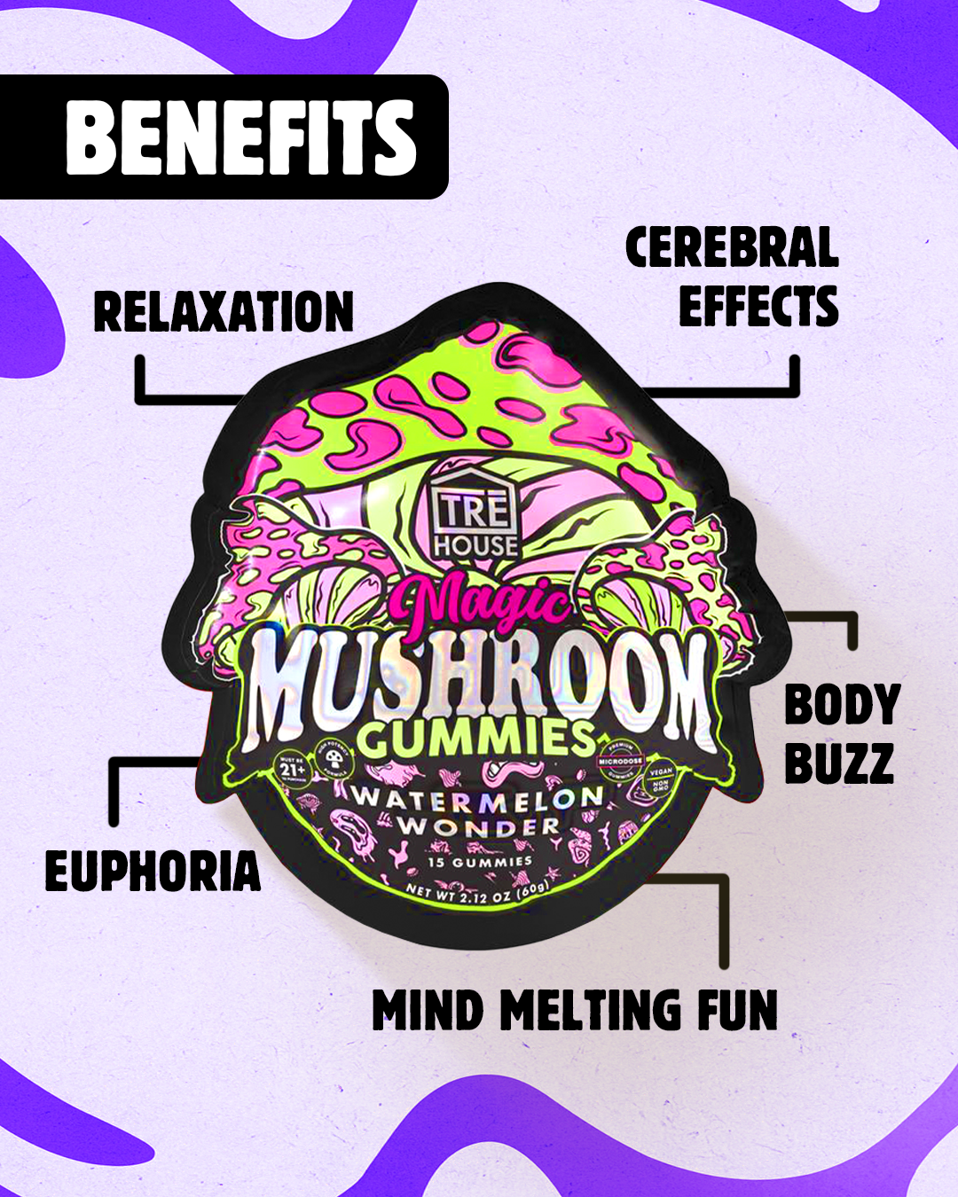 Magic Mushroom Gummies | Tre House