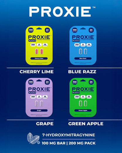 2ct 100mg Proxie Bars 7-HYDROXYMITRAGYNINE | 200mg per PACK