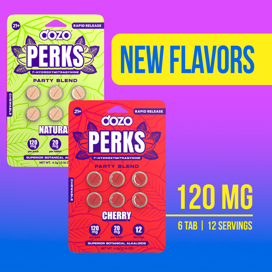 NEW 6ct Dozo PERKS 7-OH | 6ct (120 mg Per Pack)