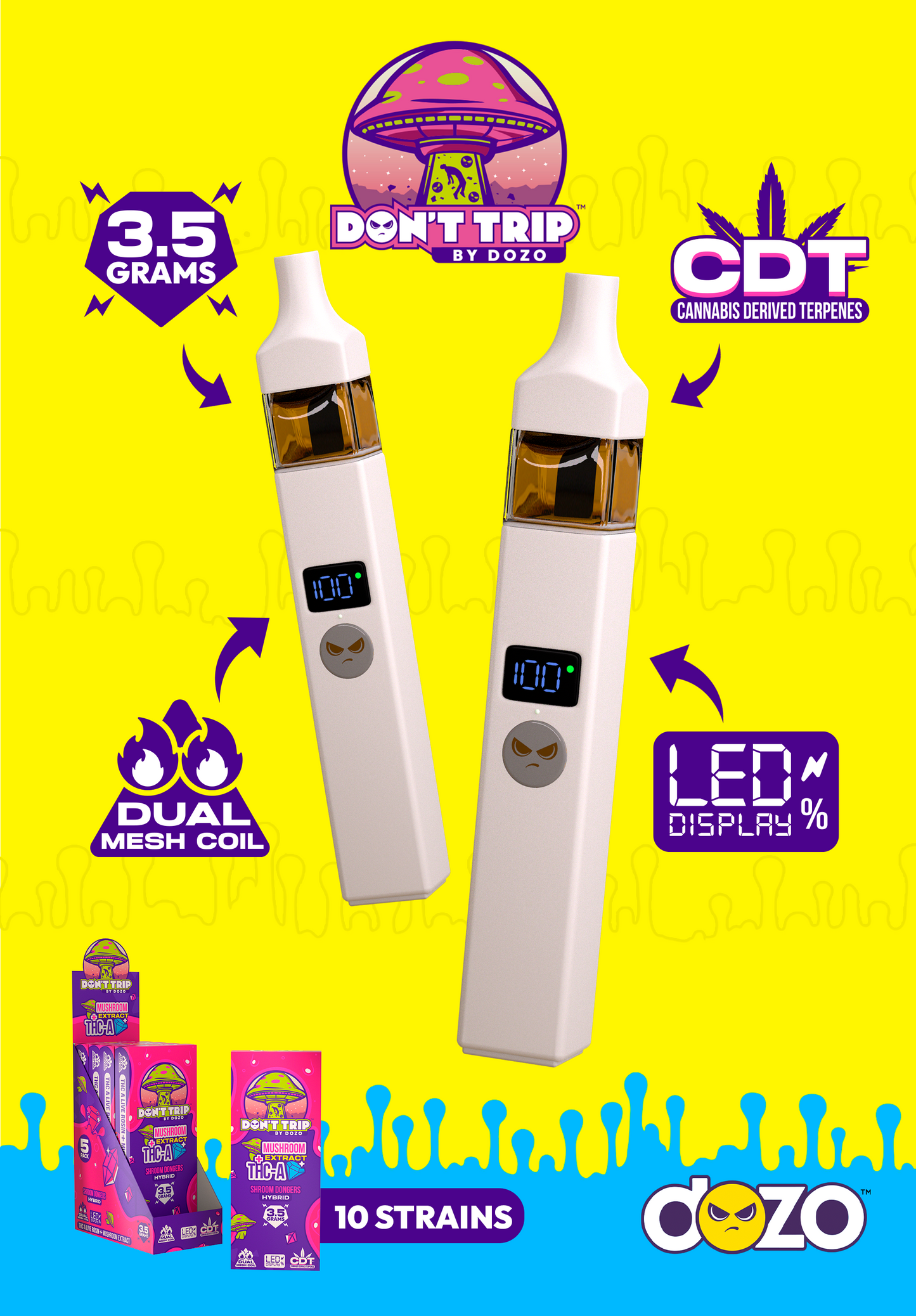 3.5g Dozo Don't Trip Mushroom Vape