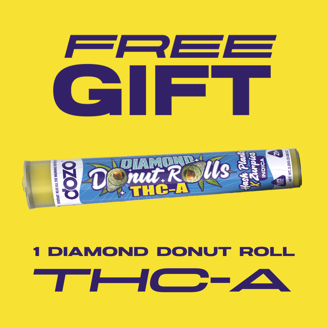 Dozo Diamond Donuts 1ct THC-A | FREE GIFT