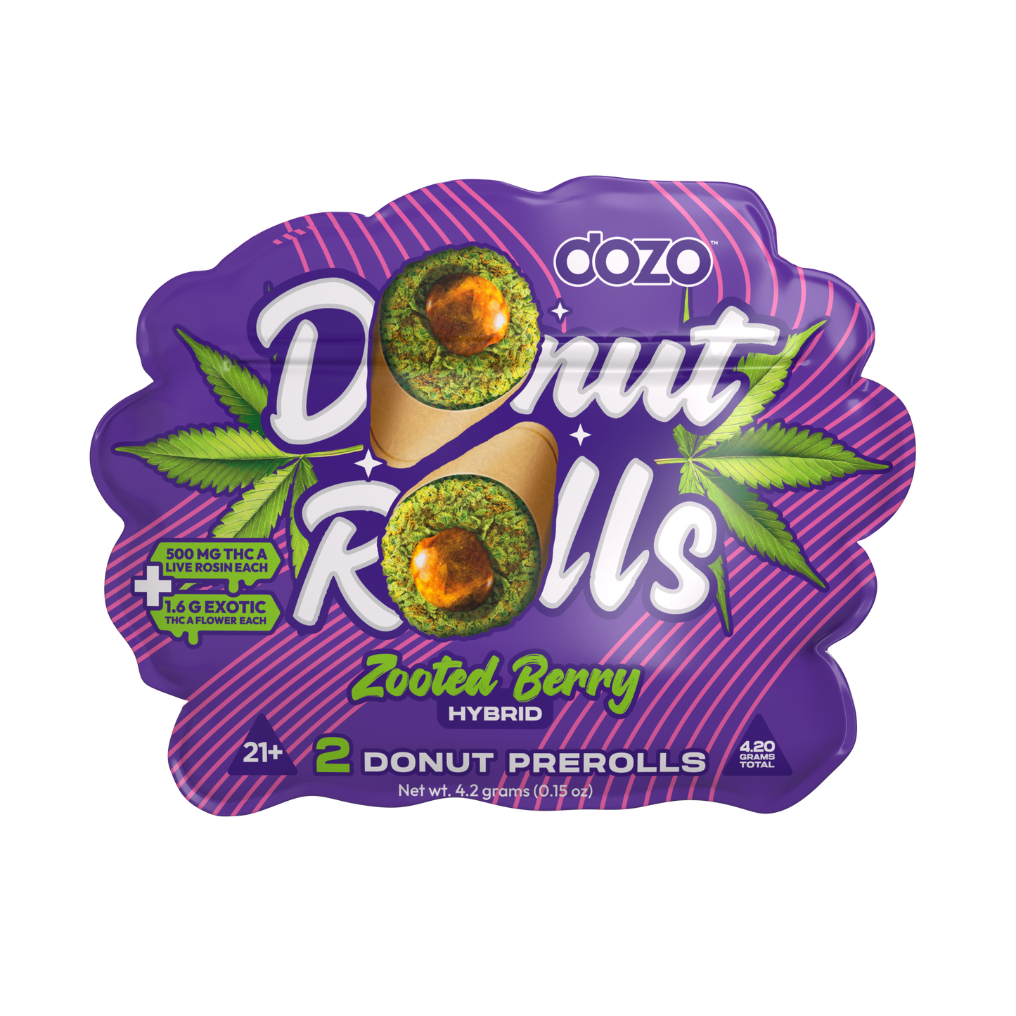 Dozo Donut Prerolls 4.20 g | Zooted Berry (Hybrid)