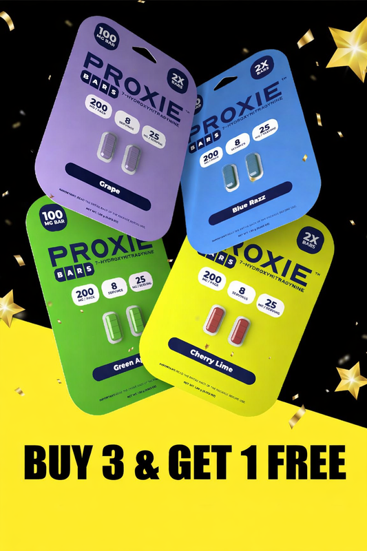 2ct 100mg Proxie Bars 7-HYDROXYMITRAGYNINE | 200mg per PACK