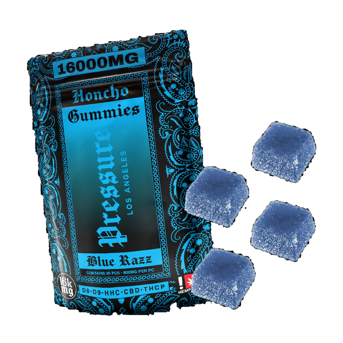 16K MG Honcho Gummies | Blue Razz