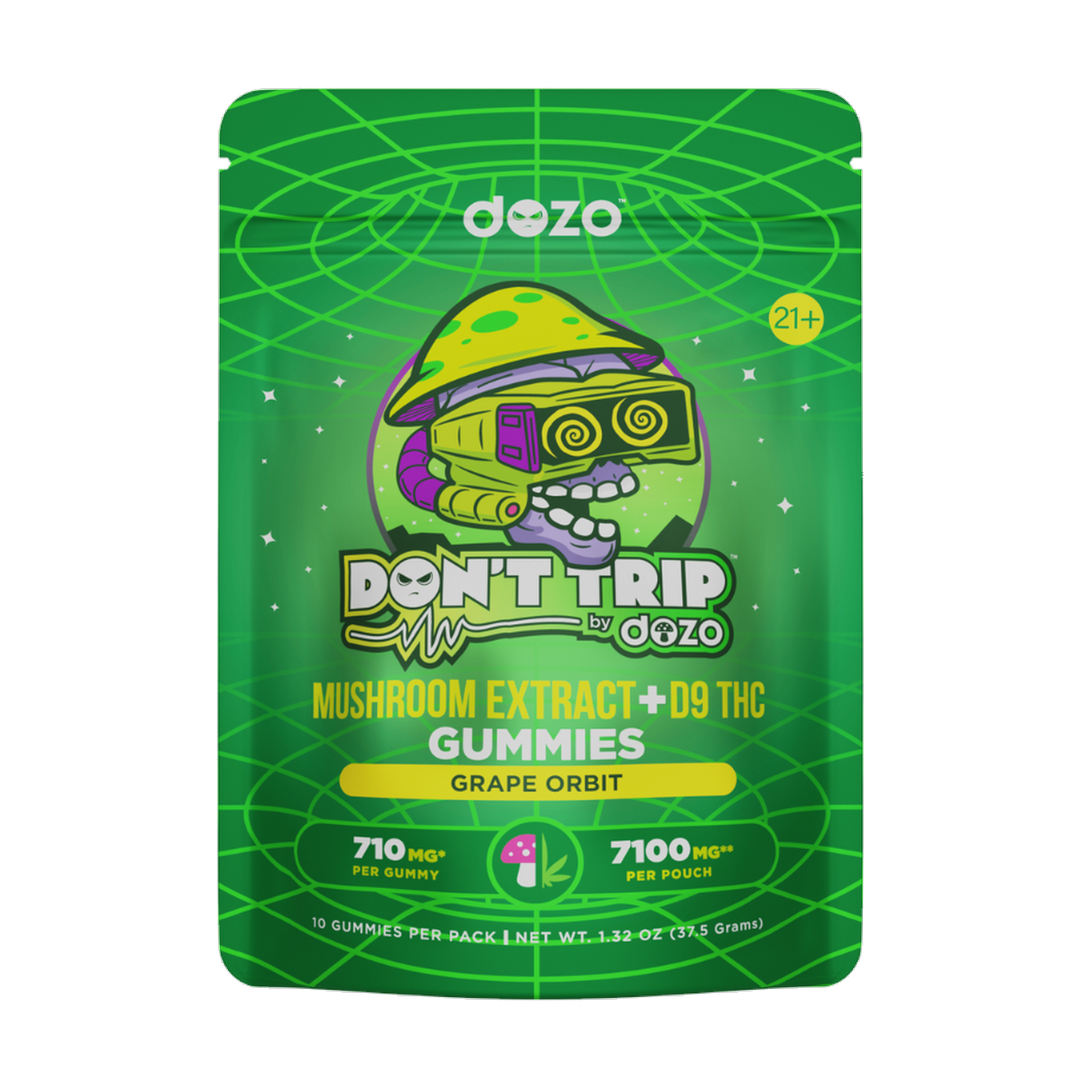 Don’t Trip Mushroom D9 Gummies | Grape Orbit
