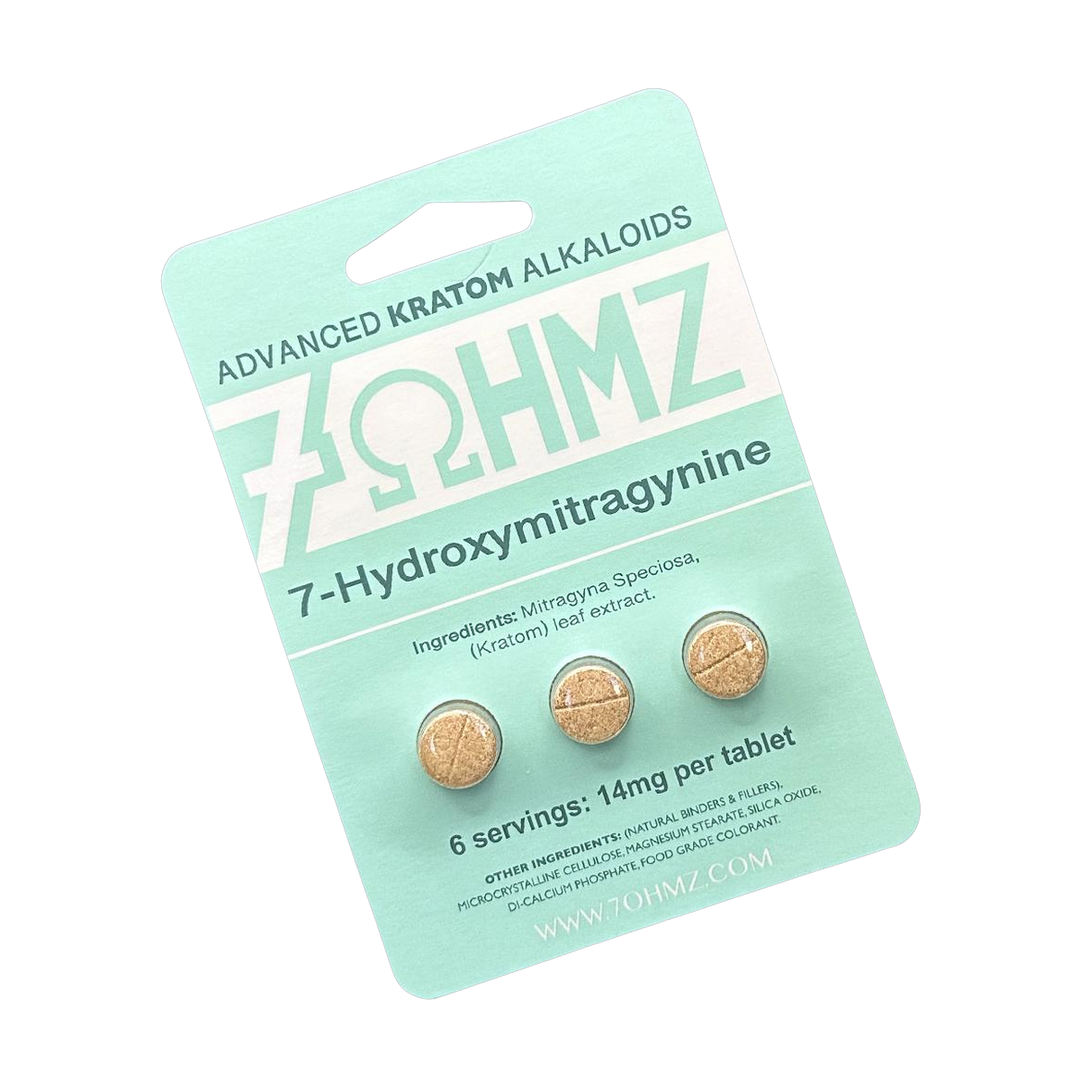 7OHMZ Kratom Extract Tablets 3ct (14mg Per Tablet)