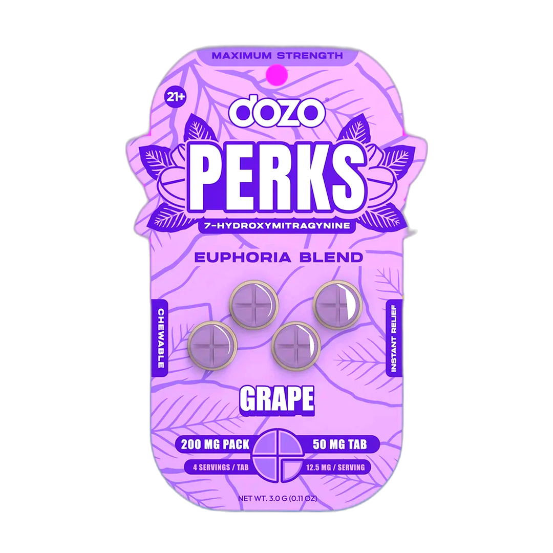 4ct 50mg Dozo PERKS 7-HYDROXYMITRAGYNINE | NEW FLAVORS
