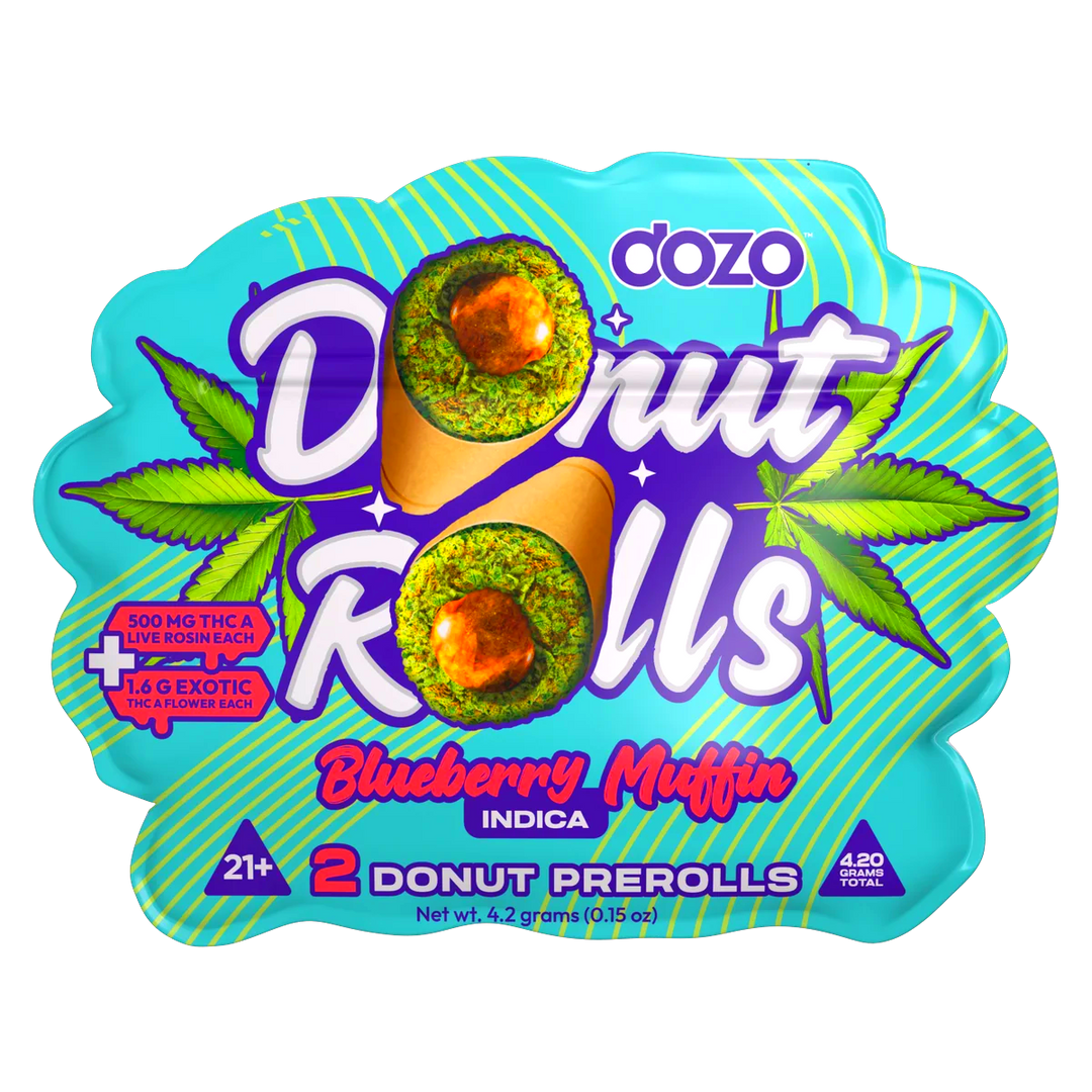 Dozo Donut Prerolls — Blueberry Muffin