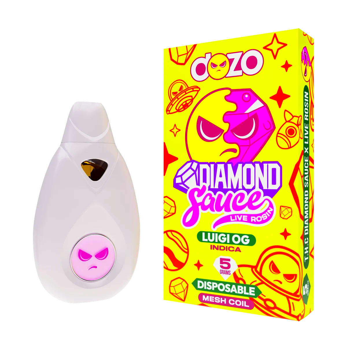 Diamond Sauce Disposable 5g | Luigi OG (Indica)