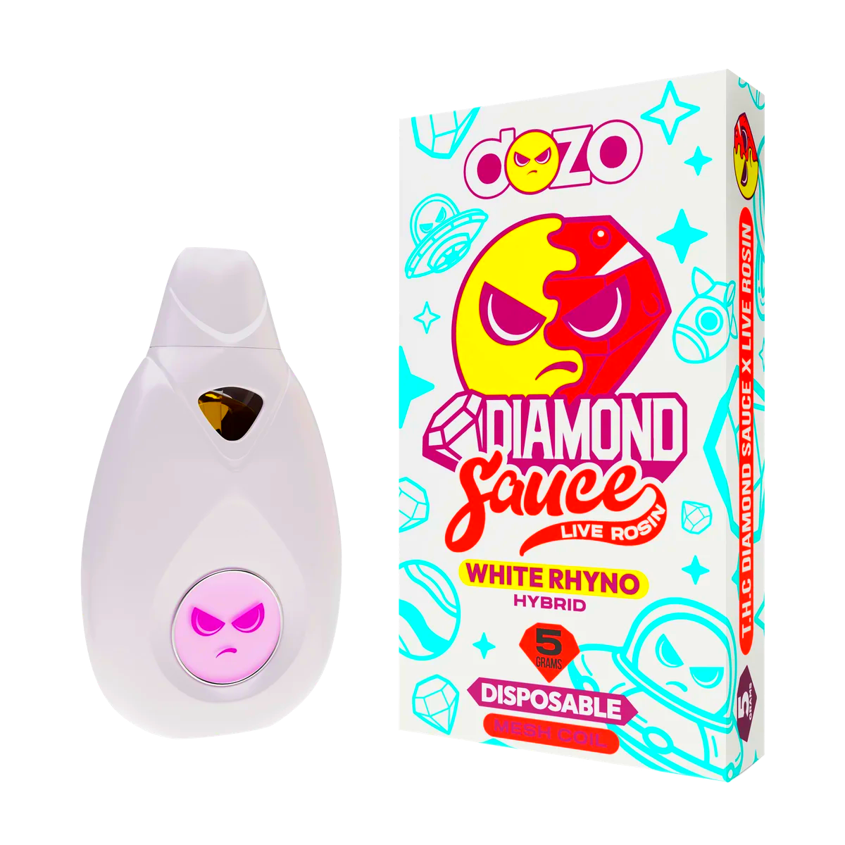 Diamond Sauce Disposable 5g | White Rhyno