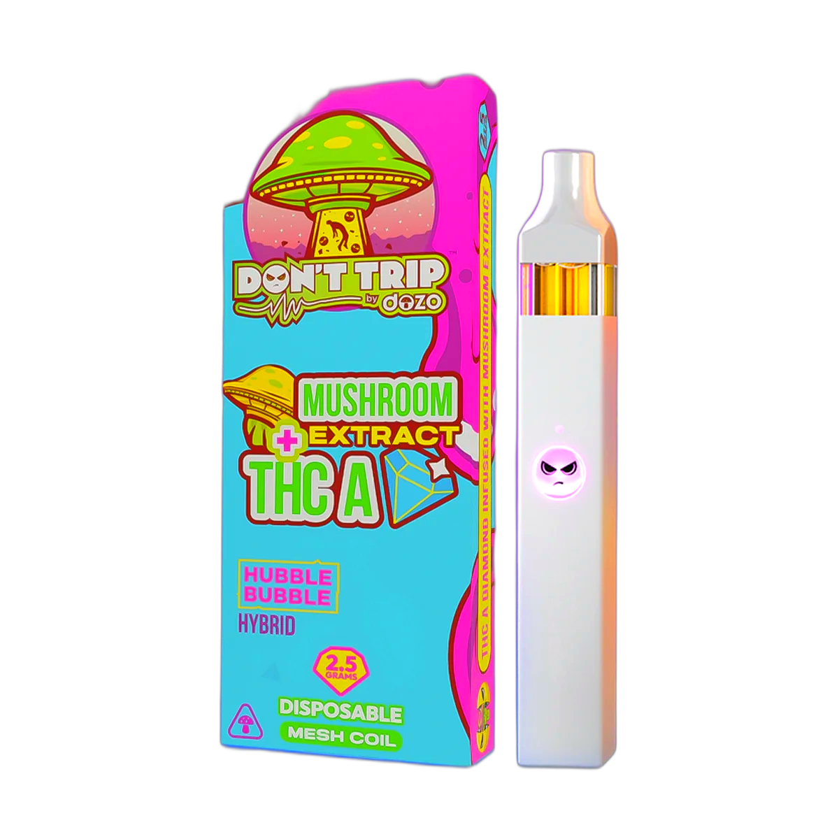 2.5g Don't Trip Mushroom Vape: Hubble Bubble (Hybrid)