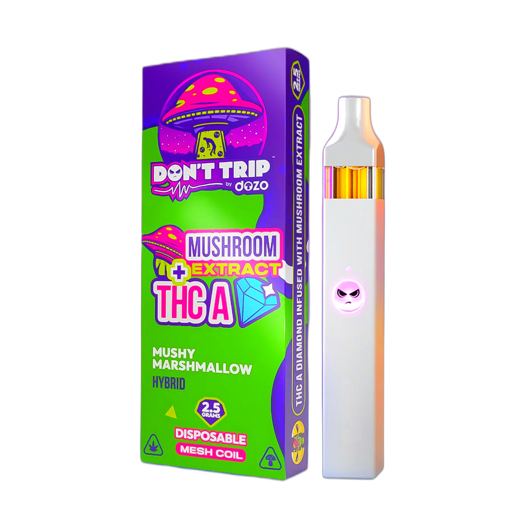 2.5g Don't Trip Mushroom Vape: Mushy Marshmallow