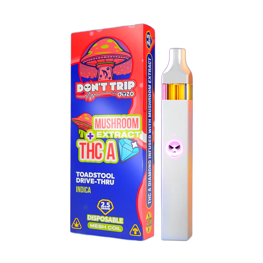 2.5g Don't Trip Mushroom Vape: ToadStool Drive-Thru (Indica)