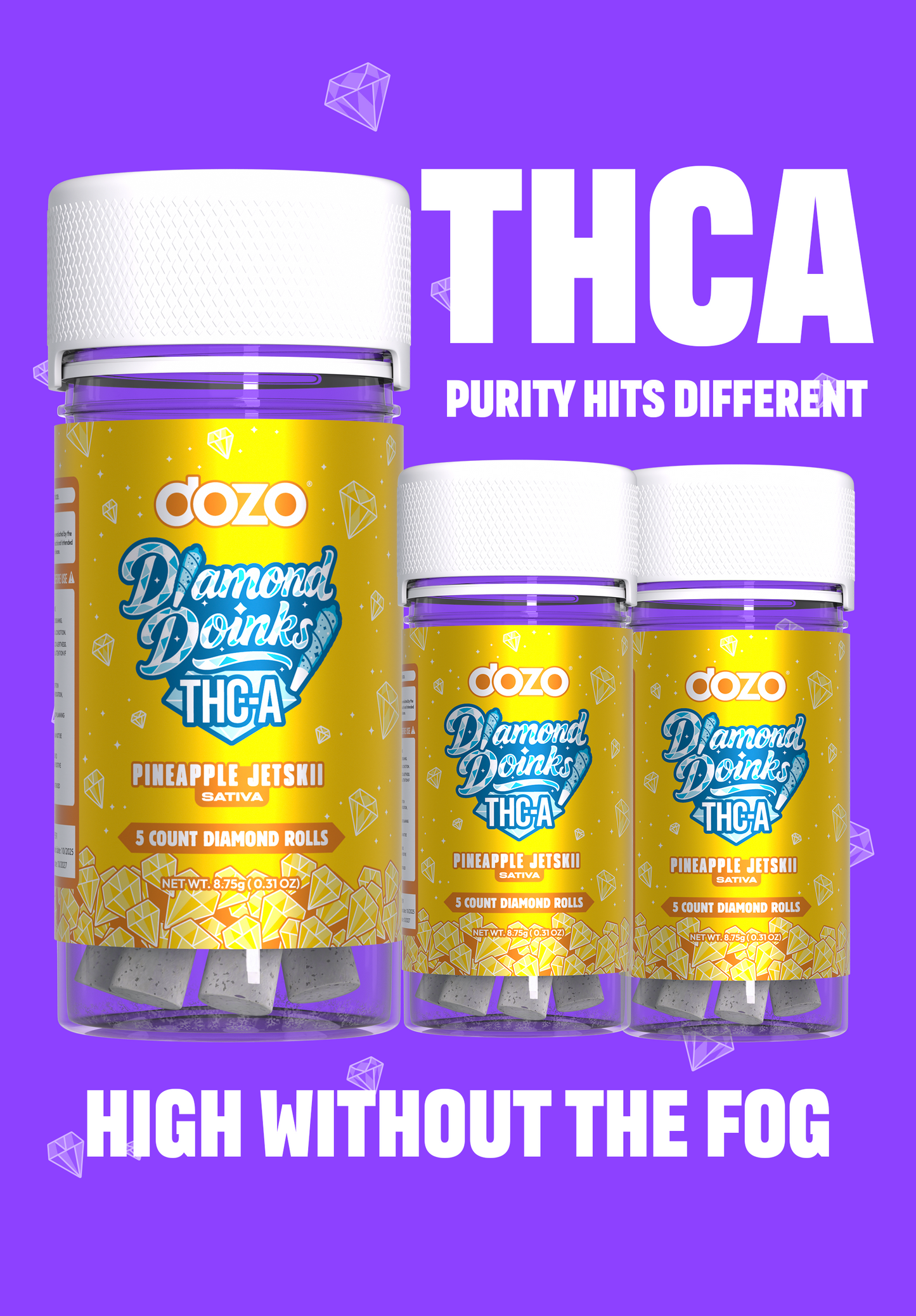 Dozo Doinks THC-A Diamond Rolls (5ct)