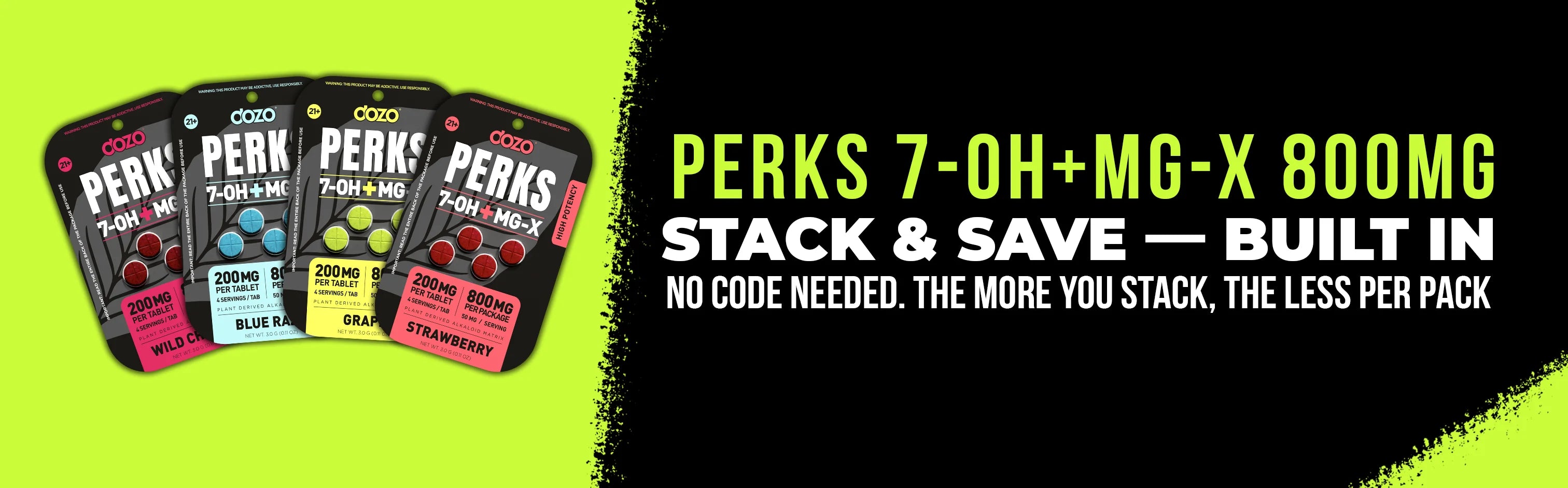 DOZO PERKS 7-OH + MG-X desktop hero
