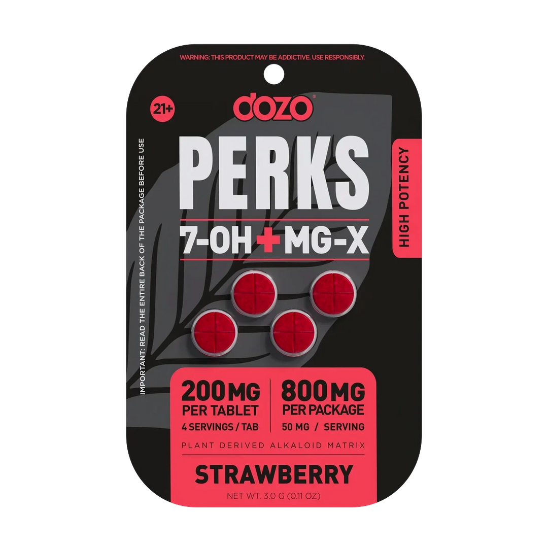 4ct 800mg Dozo PERKS 7-OH + MG-X