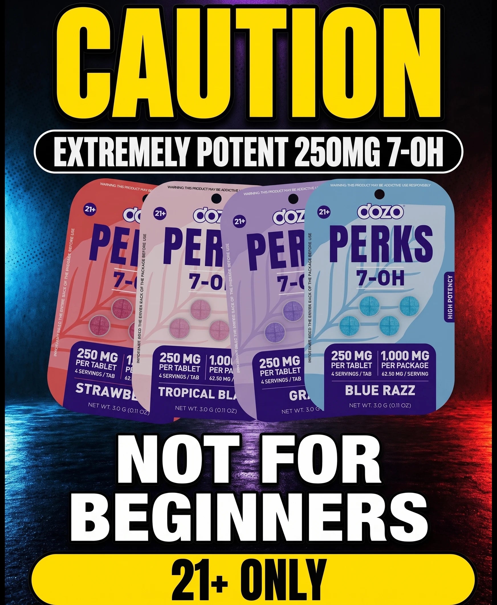 Caution extremely potent - not for beginners, 21+ only