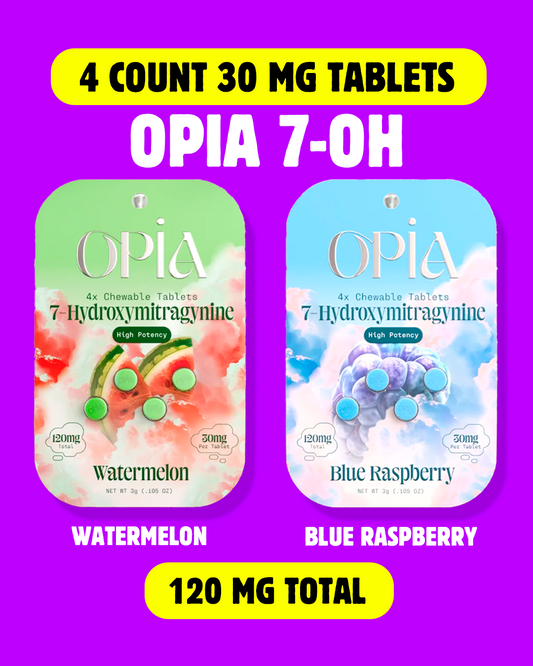 4ct 120mg Opia 7-HYDROXYMITRAGYNINE | 120 mg per Pac | Watermelon