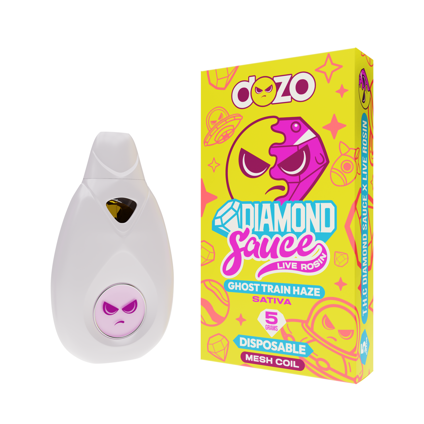 Diamond Sauce Disposable 5g | Ghost Train Haze