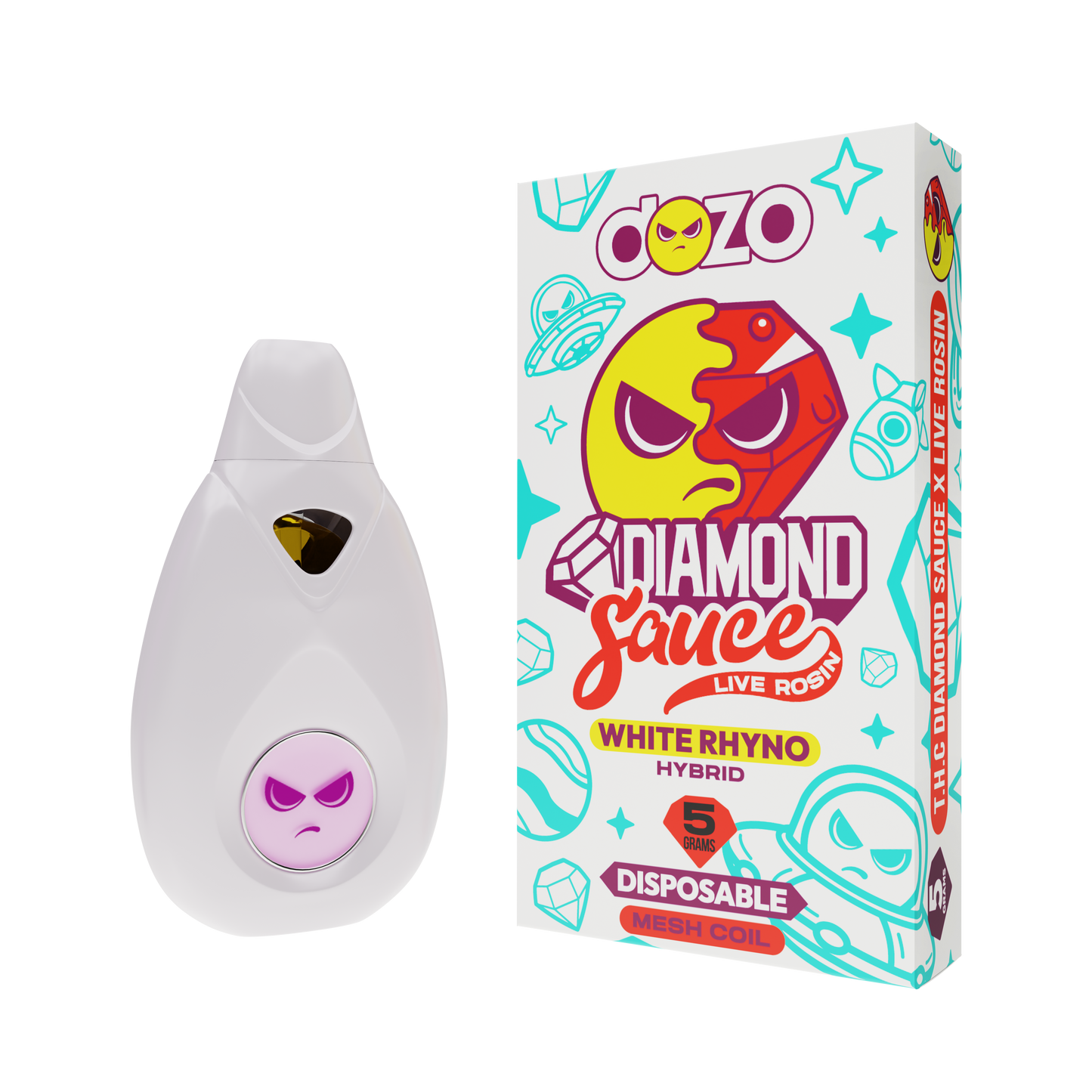 Diamond Sauce Disposable 5g | White Rhyno